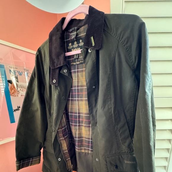 Barbour Women’s Classic Waxed Jacket Olive - Picture 1 of 15